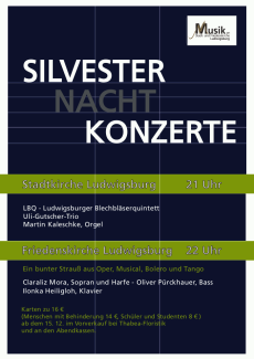 Silvesterkonzerte 2022 in Ludwigsburg