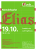 Plakat zum Konzert „Elias” am 19.10.2008 in der Stadtkirche Ludwigsburg