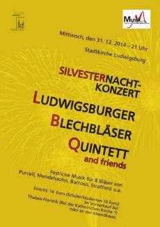 Plakat zum Silvesterkonzert 2014