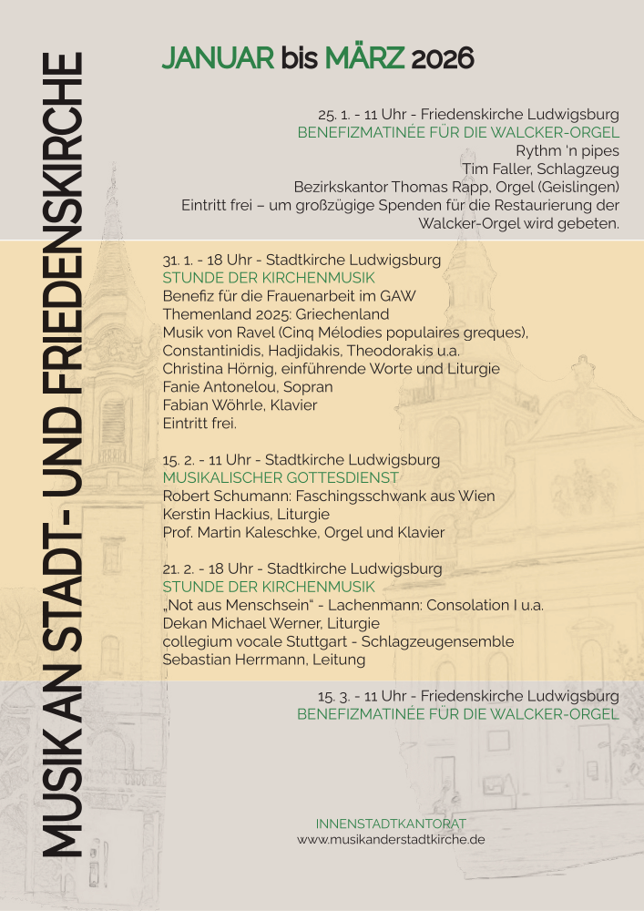 Plakat für Jan. bis März 2026