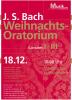 Plakat zum Adventskonzert "Weihnachtsoratorium Teil I-III" am 18.12.2011 in der Stadtkirche Ludwigsburg.