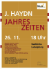 Plakat Konzert am 26.11.2023: J. Haydn Die Jahreszeiten.